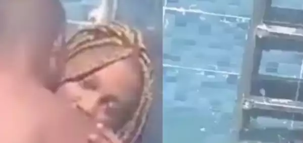 Video of two Ekiti University students ‘doing stuffs’ in swimming pool goes viral, and there is a problem (Watch)